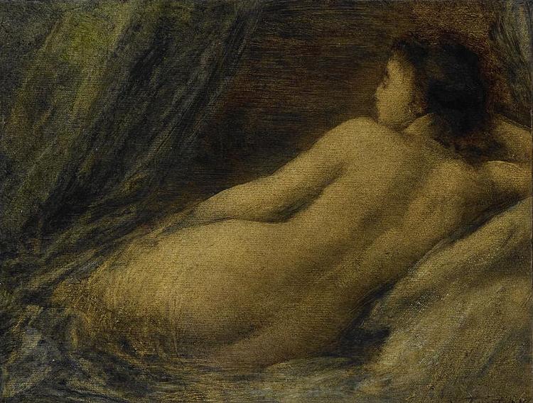 Henri Fantin-Latour Lying Naked Woman Norge oil painting art